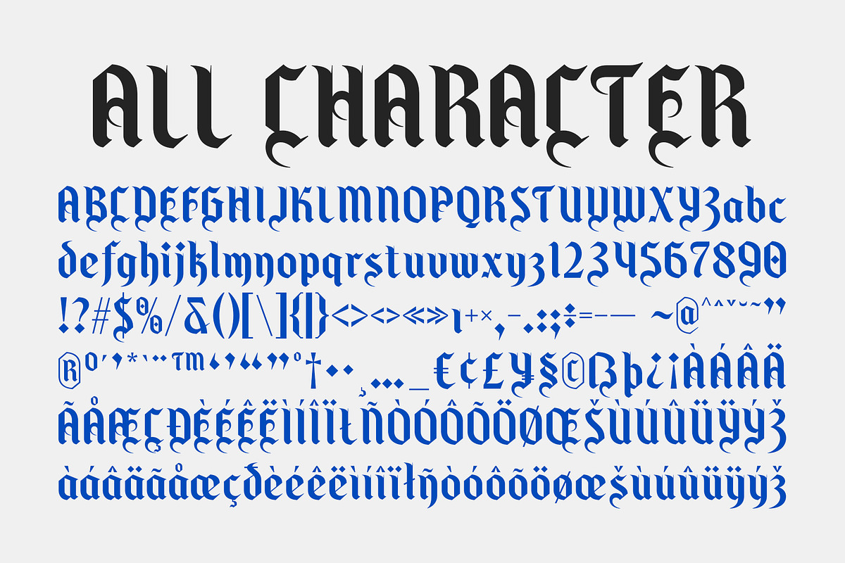 CS Shore – Gothic Font, a Blackletter Font by Craft Supply Co. (Photo 8 of 8)
