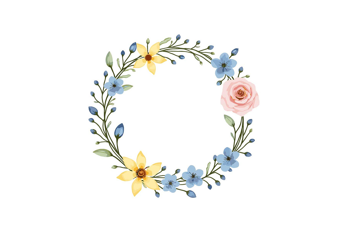 Spring Floral Wreath SVG Bundle, a Graphic by Gfx_Store (Photo 2 of 13)