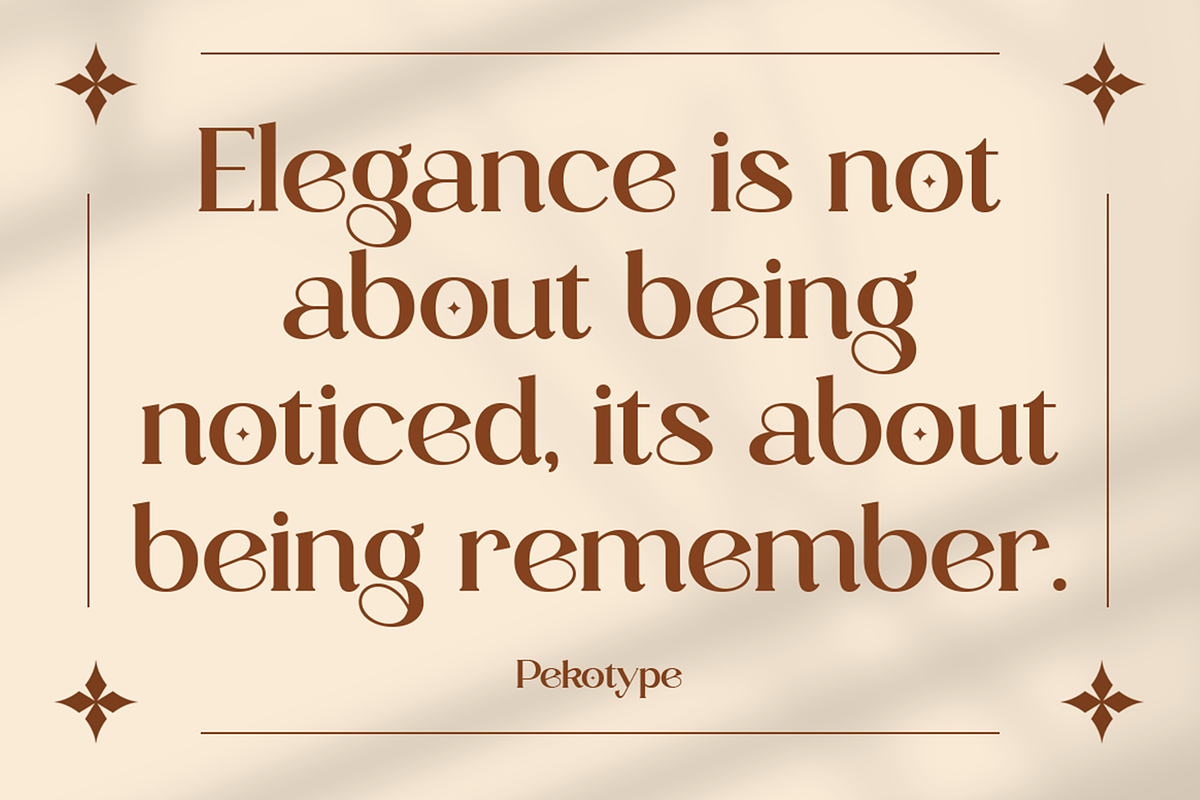 Koiga - Elegant Serif Logo Font, a Serif Font by Pekotype (Photo 2 of 15)