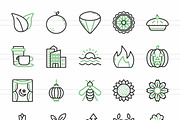 Seasonal Green & Black Icons, an Icon by IconBunny (Thumbnail 2 of 2)