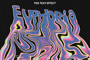 Euphoria Text Effect Photoshop, a Layer Style Add-On by Imamul001