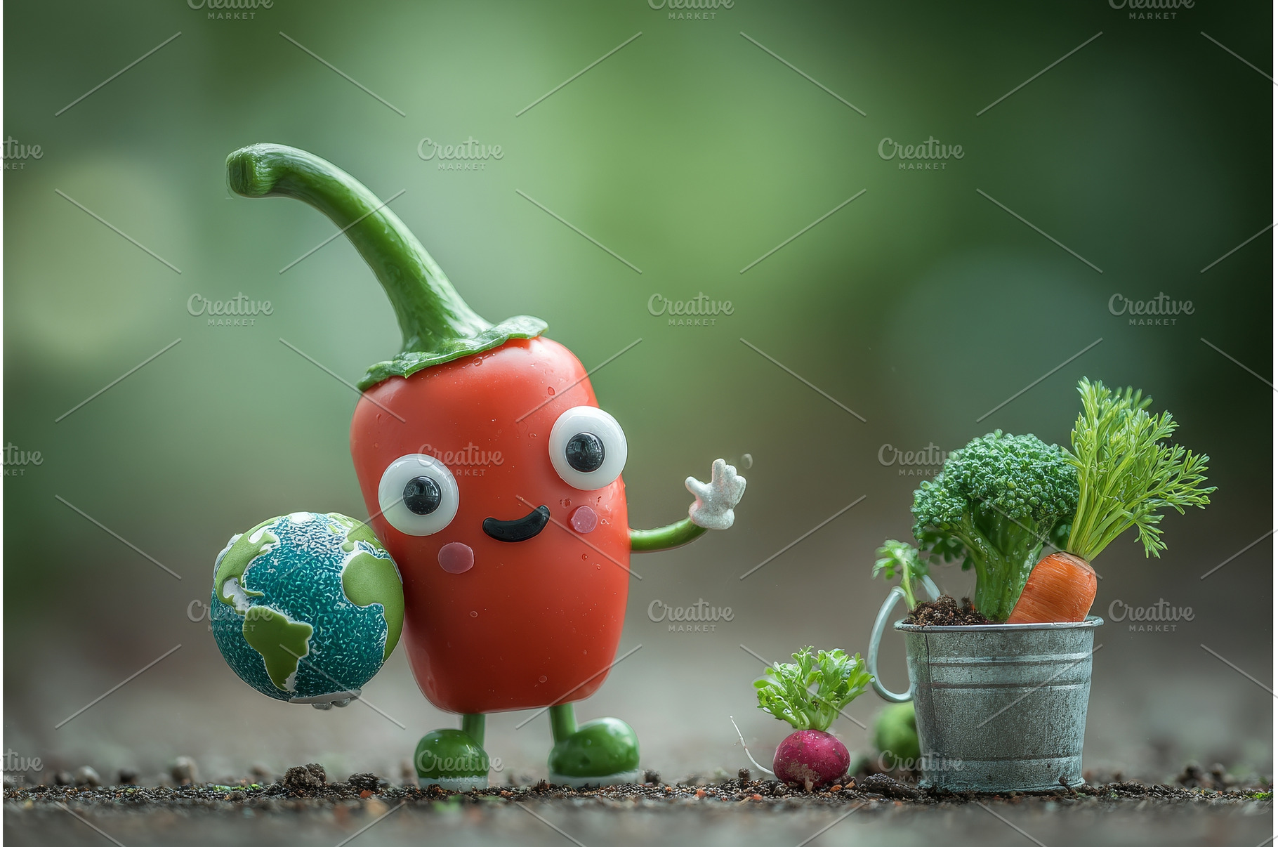 A chili pepper character with a, a Food & Drink Photo by ZinetroN