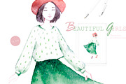 Beautiful girls, an Illustration by Knysh Ksenya (Thumbnail 4 of 7)