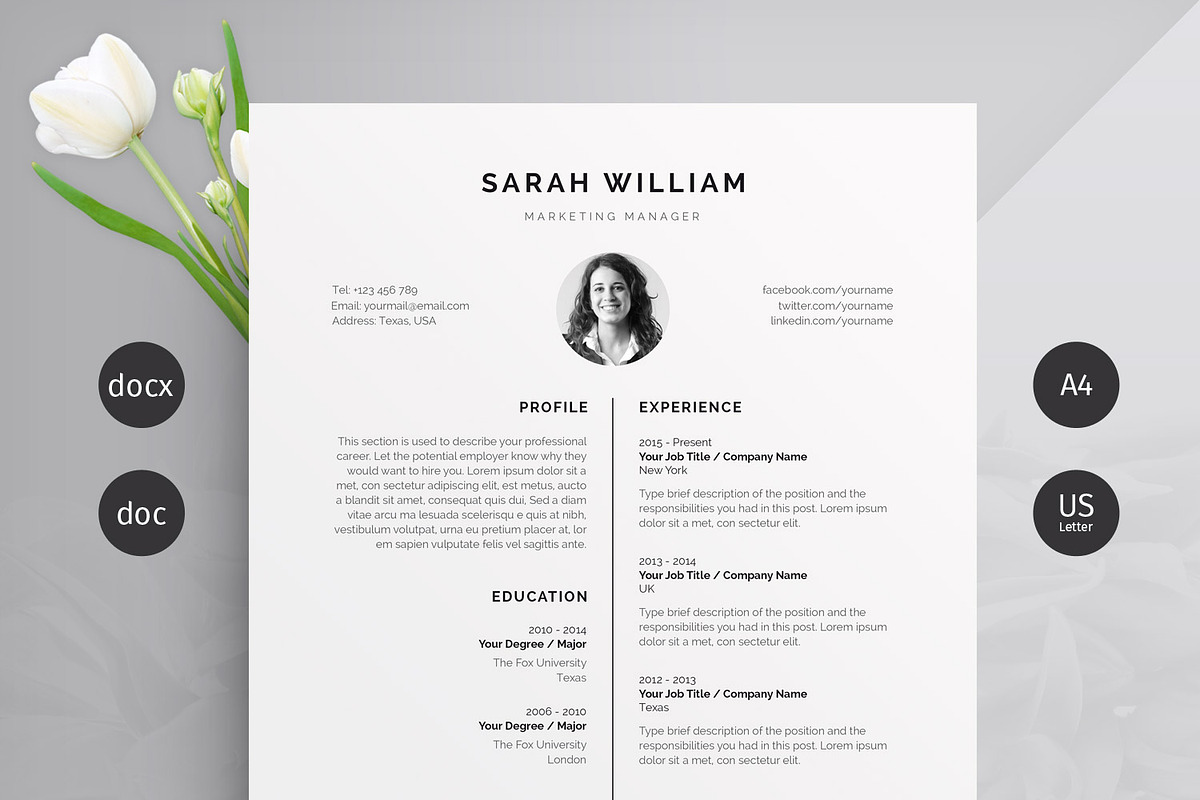 Resume/CV, a Resume Template by Mr-Template (Photo 1 of 5)