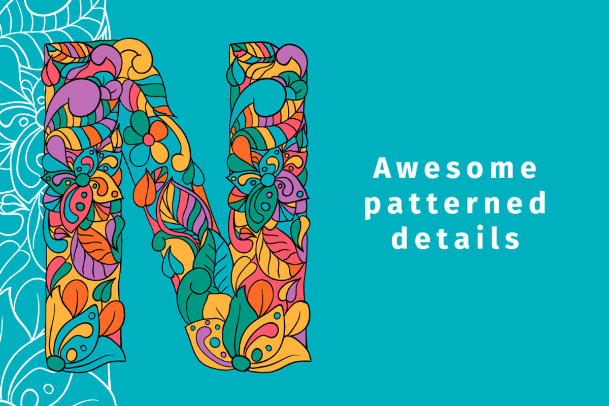 Batik India Color Font preview 4