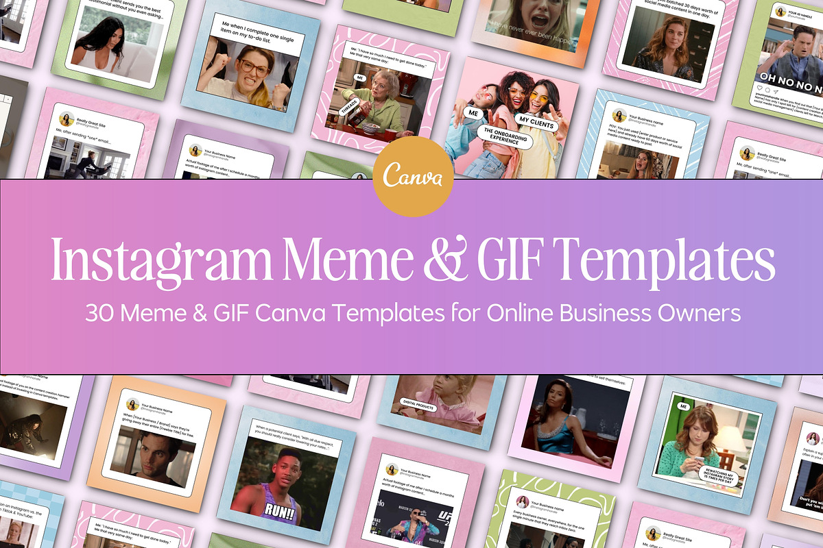 Canva Instagram Meme & GIF Templates, a Social Media Template by Fallon Gerst (Photo 1 of 11)