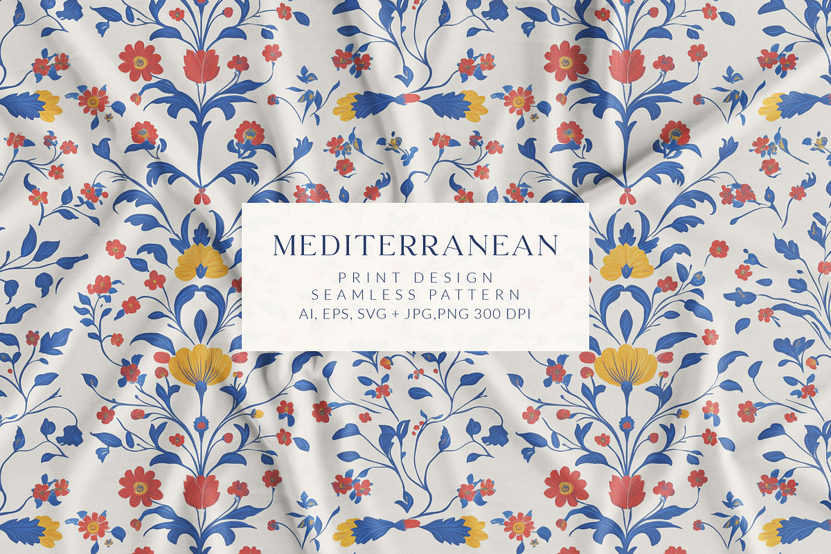 Traditional Mediterranean Pattern, a Pattern Graphic by Olya Creative (Photo 1 of 10)