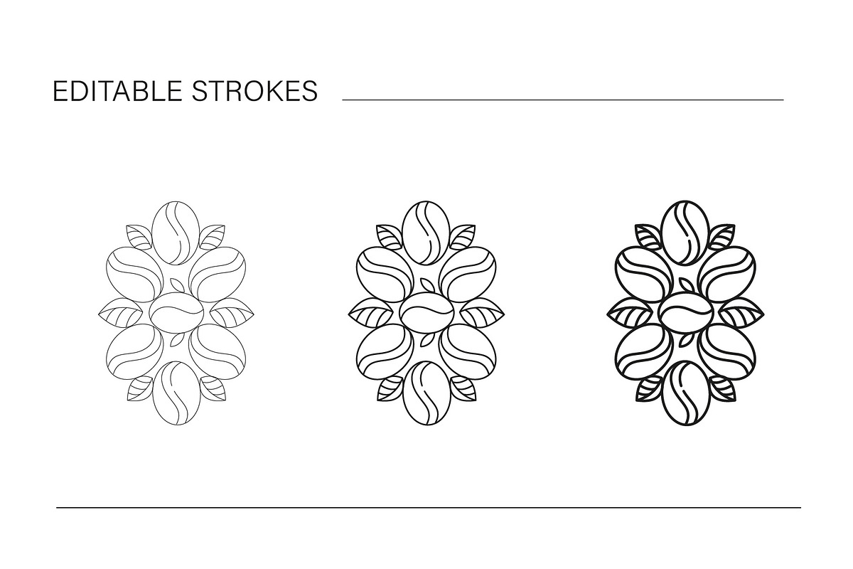 Coffee Line Art Branding Kit, a Branding & Logo Template by Lettering_Logo (Photo 2 of 15)