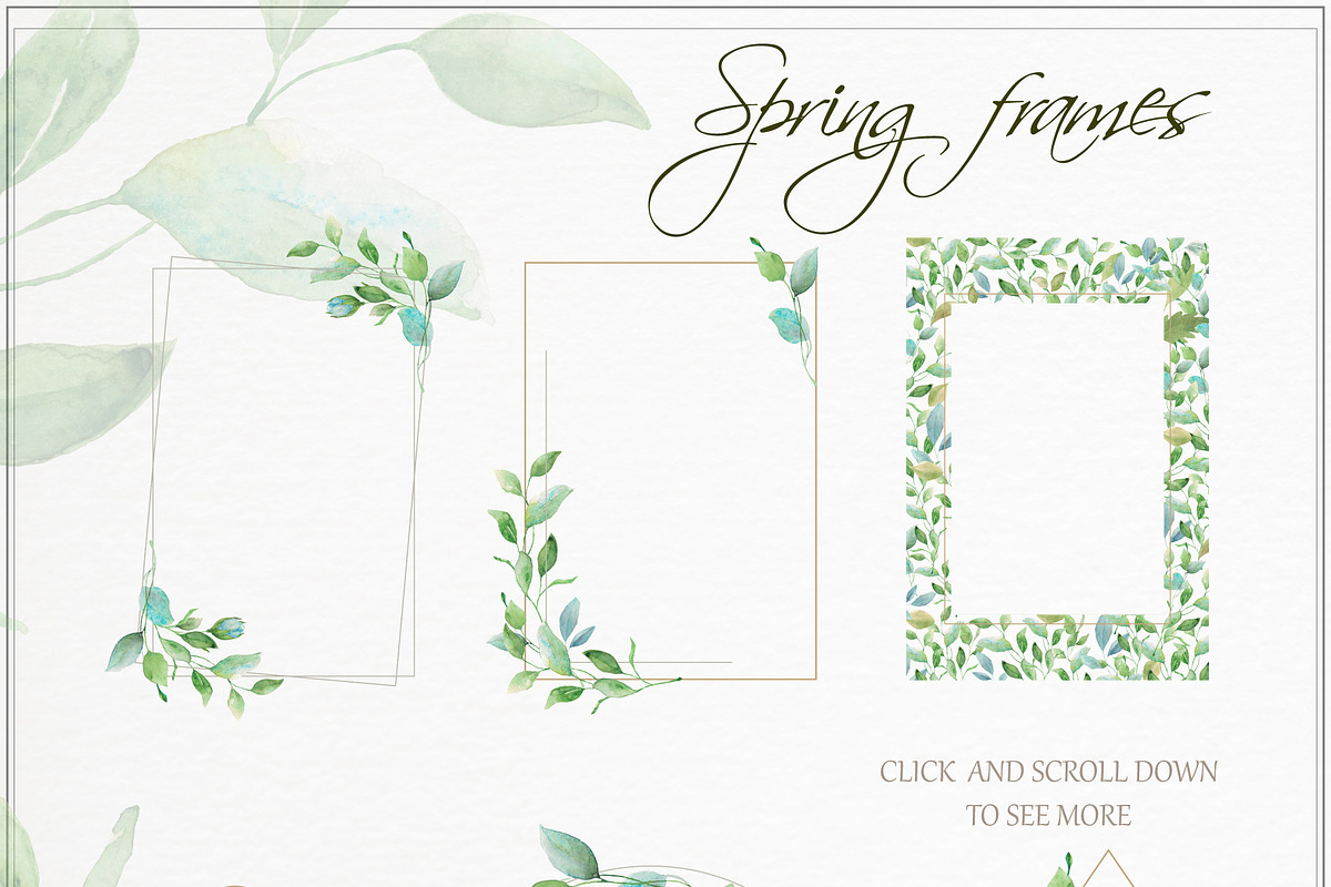Fresh spring watercolors, a Decorative Illustration by SaharaArt (Photo 3 of 9)