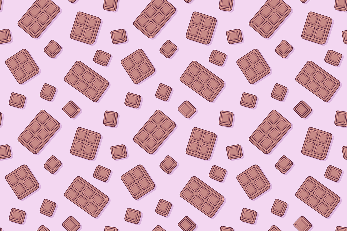 Chocolate bars seamless pattern, an Illustration by Cmeree (Photo 2 of 3)