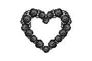 Floral Heart Wreath SVG Bundle, an Illustration by Gaye Art (Thumbnail 14 of 31)