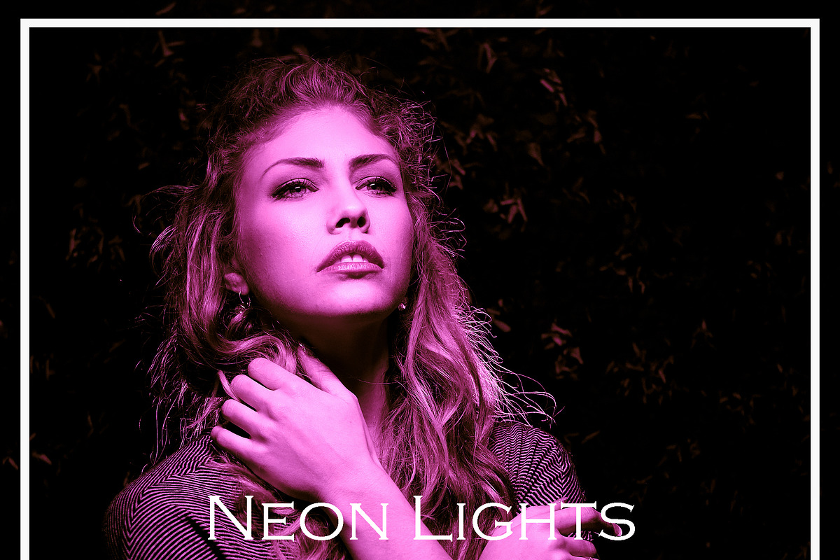 20 Neon Lights Lightroom Presets, an Action Add-On by Winsome Effects & Co. (Photo 1 of 4)