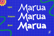 Marua - Playful Fun Display Font, a Sans Serif Font by Afkari Studio (Thumbnail 2 of 10)