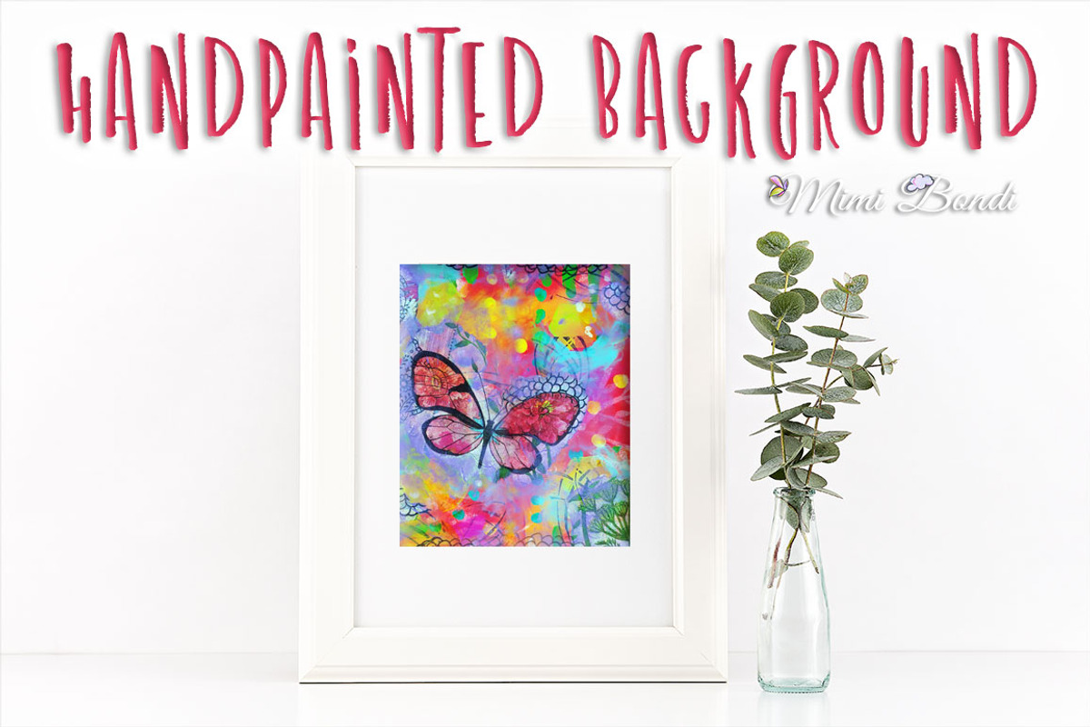 Handpainted abstract background 4, an Illustration by Mimi Bondi Studio (Photo 2 of 5)
