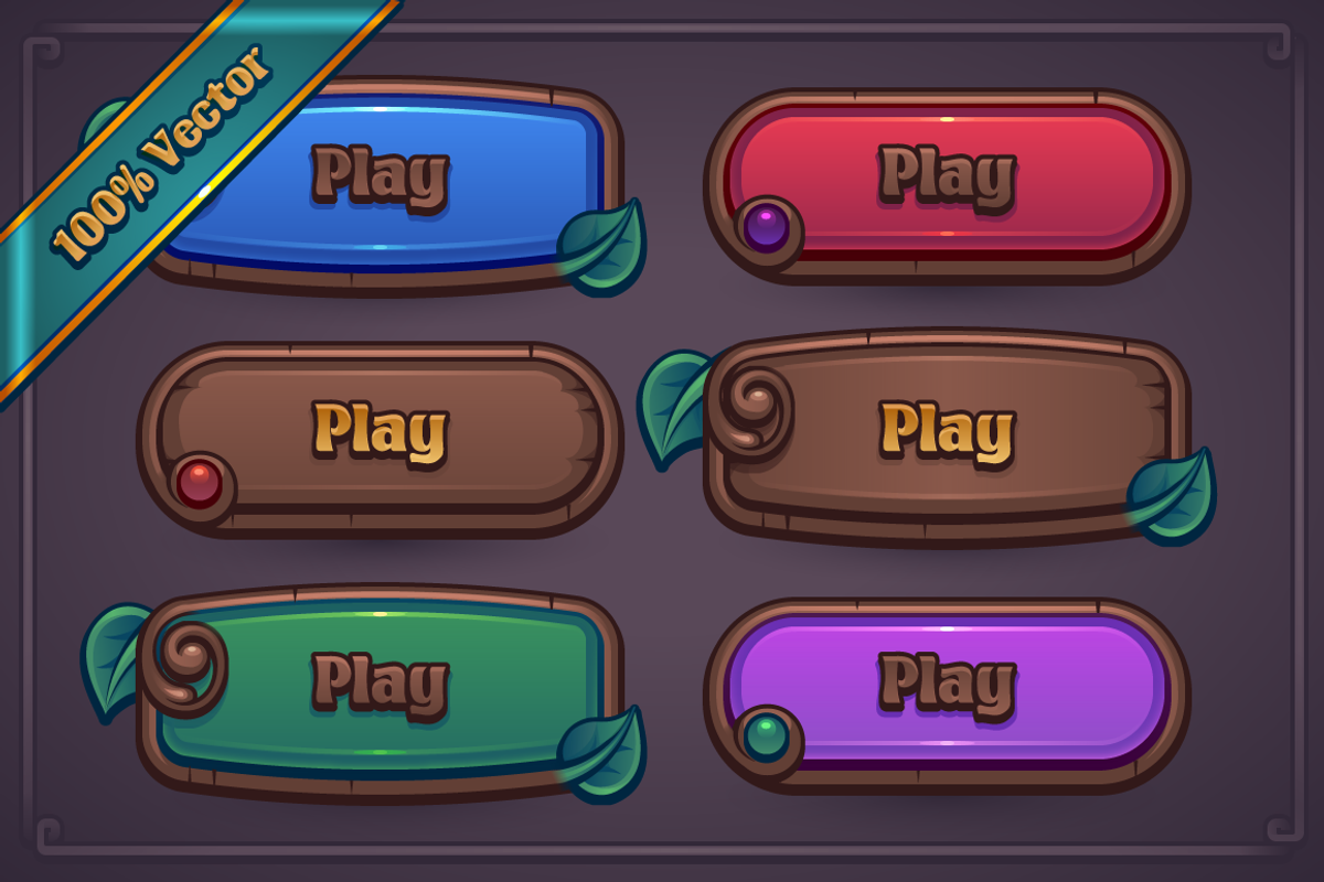 Fantasy Game Button Maker, a Graphic by Vectricity Designs (Photo 3 of 14)