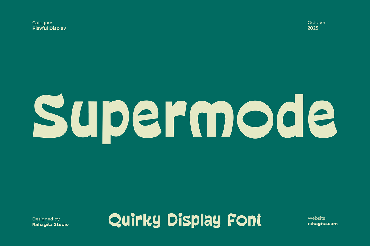 Supermode, a Handwritten Font by Rahagita Studio (Photo 1 of 10)
