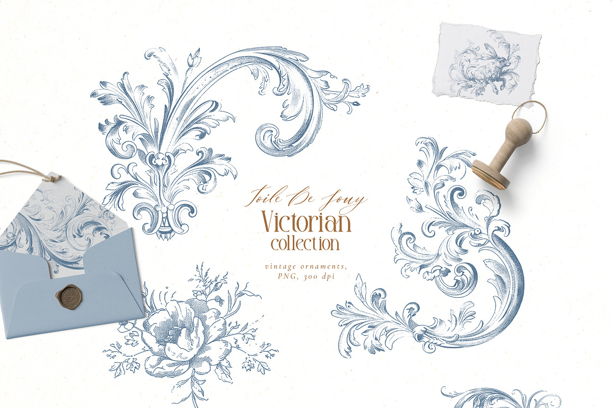 Victorian collection - Toile De Jouy, a Decorative Illustration by Pamyatka Shop (Photo 3 of 15)