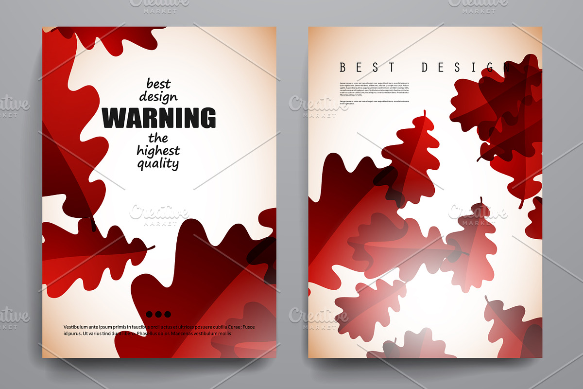 Lovely brochures in autumn style, a Brochure Template by Palau