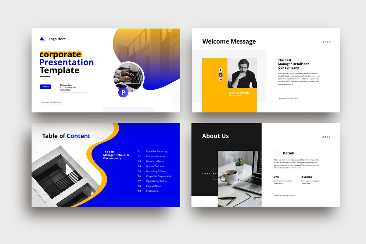 Corporate Presentation Template preview 2