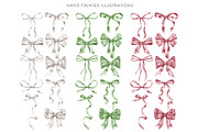 Watercolor ribbon bows clipart., an Object Graphic by AquarelleSpace (Thumbnail 2 of 5)