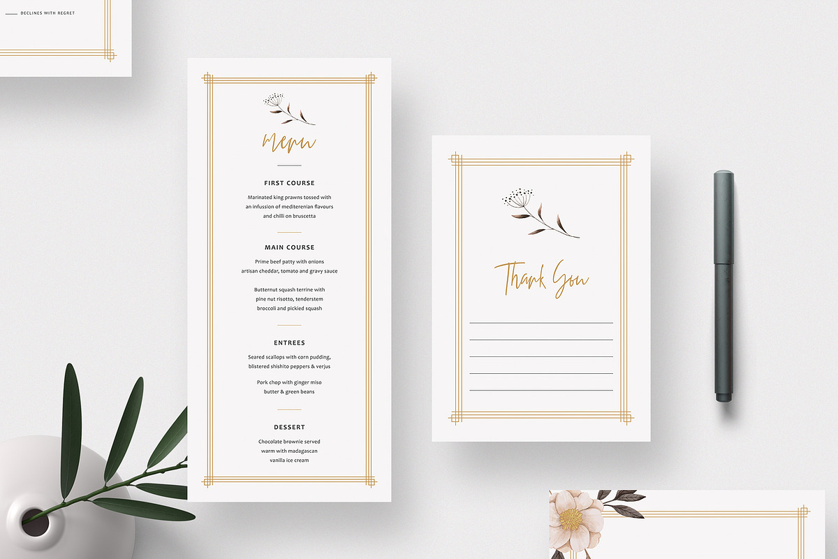 Minimalist Wedding Invitation Set, an Invitation Template by Theme Weavers (Photo 3 of 5)