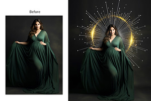 40 Ring Light Maternity Overlays PNG