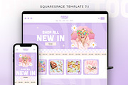 Purple Retro Squarespace Template, a Squarespace Template by Template Twist Shop (Thumbnail 1 of 10)