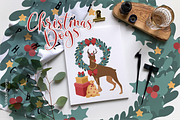 Christmas and New Year dogs clipart, an Illustration by Siriliadka Dreams (Thumbnail 8 of 8)