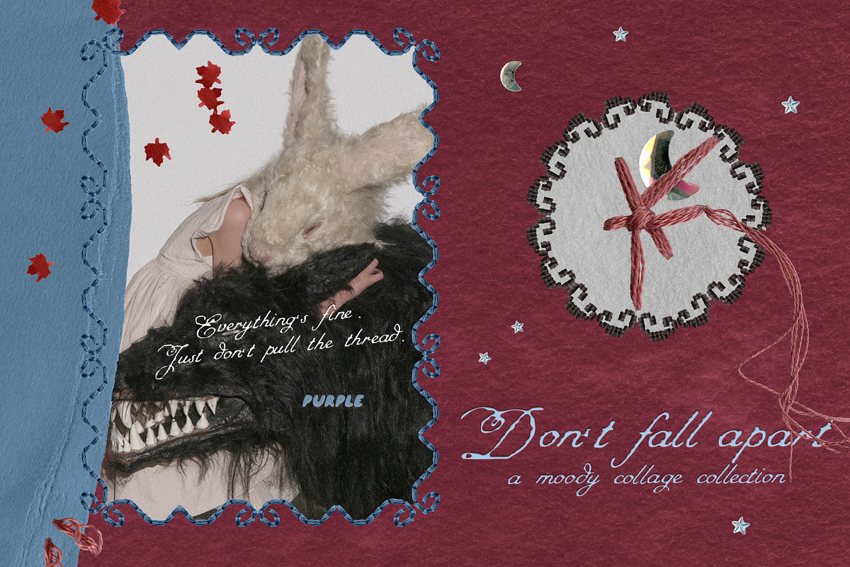 Don't Fall Apart: Moody Collage Kit, an Object Graphic by Purple (Photo 1 of 14)
