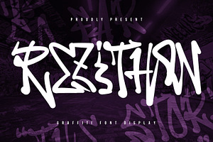 Rezithon Graffiti Display Font