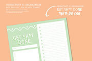 Editable - Get Sh*t Done To Do List, a Stationery Template by Bella+Sophia Creative (Thumbnail 2 of 3)