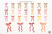 Christmas Bows PNG, a Seasonal Illustration by Markicha Art (Thumbnail 4 of 5)