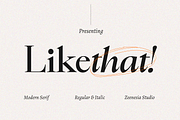 Likethat Font, a Serif Font by zeenesia (Thumbnail 17 of 20)