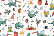 Fantasy Kingdom Dragons Bundle, a Pattern Graphic by GooseFrol (Thumbnail 4 of 22)