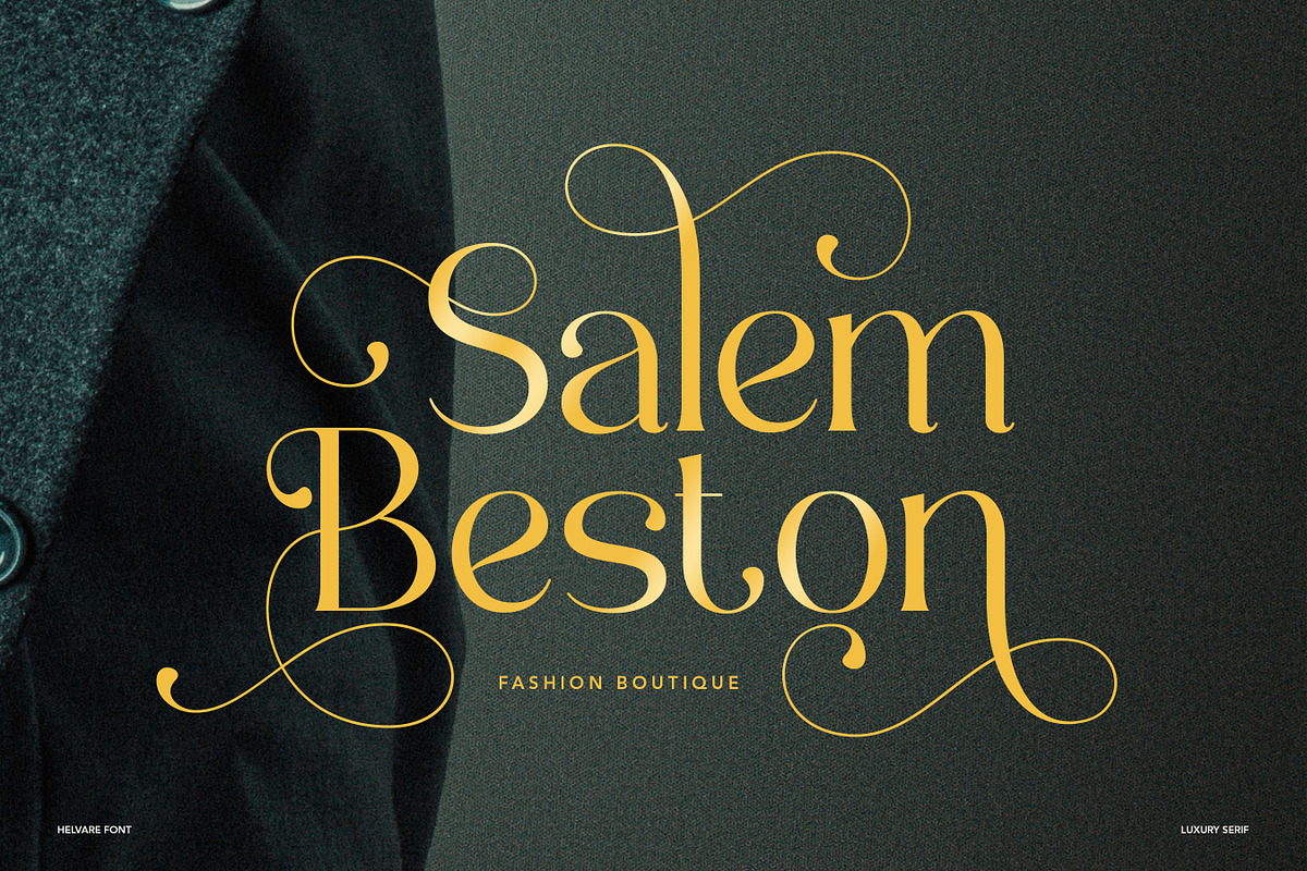 Helvare - Luxury serif Font, a Serif Font by Flawless And Co (Photo 5 of 10)