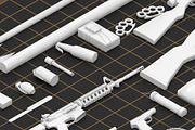 BASEMESH WEAPON COLLECTION, an Object 3D Model by MohamedHussien1 (Thumbnail 4 of 8)
