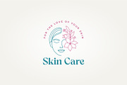 woman face with plant flowers logo, a Branding & Logo Template by Blazybone (Thumbnail 2 of 2)