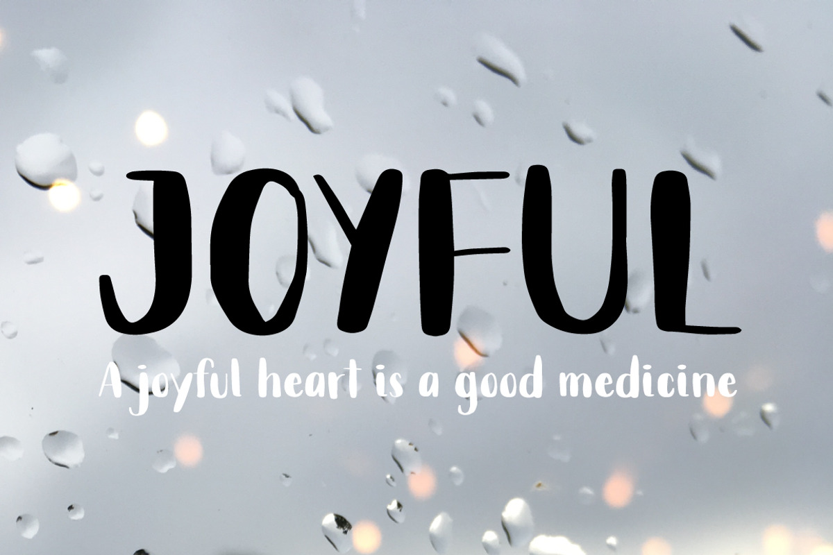 Rainy Day Handwriting Script Font preview 3