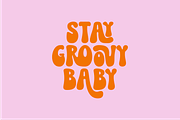 Funky Groovy - Retro Groovy Font, a Handwritten Font by SaktiAvellin (Thumbnail 9 of 11)