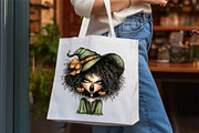 Whimsical Witch Clipart Bundle, a Seasonal Illustration by fashionaddict (Thumbnail 7 of 7)