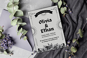 Gothic & Romantic Wedding Invitation, a Templates & Theme by TemplateCastleStore (Thumbnail 3 of 9)