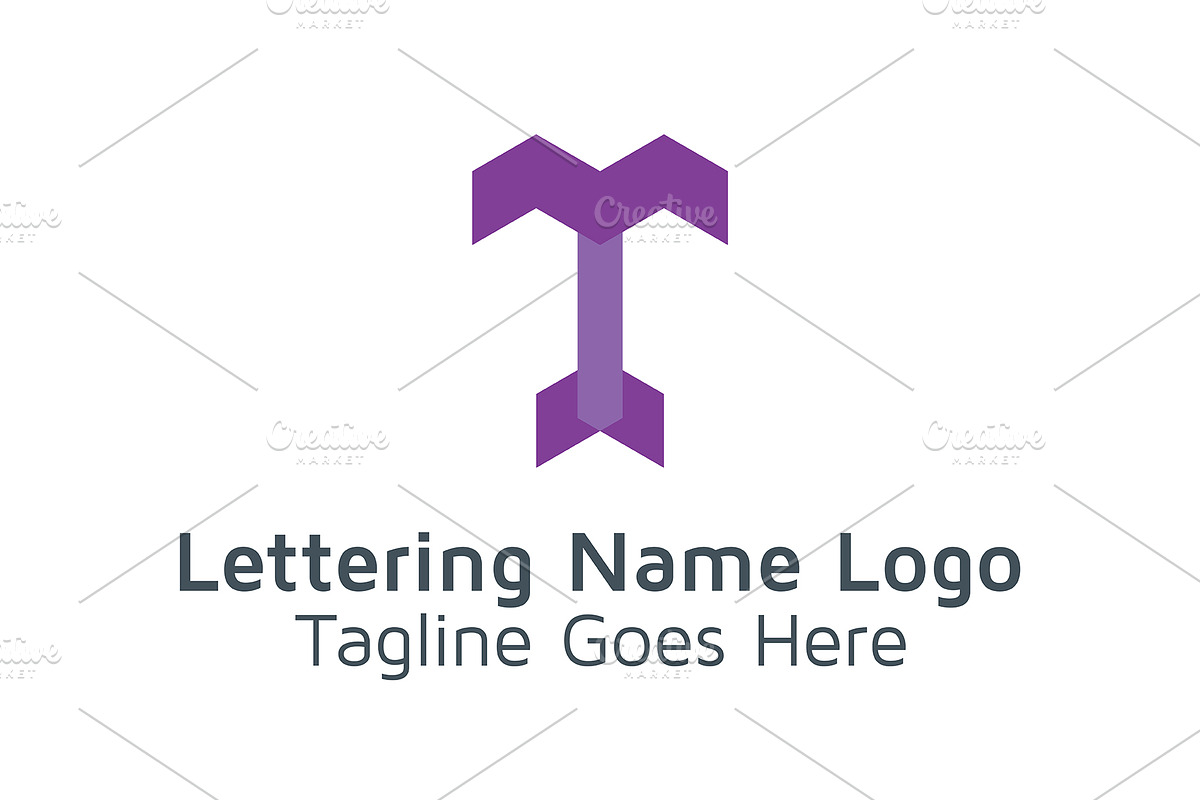 20 Logo Lettering T Template Bundle, a Branding & Logo Template by Acongraphic (Photo 12 of 21)