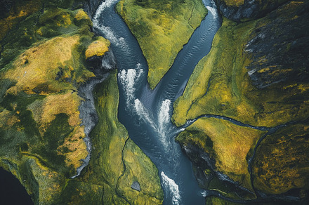 Majestic River Landscape, a Nature Photo by HubbaDigitals