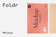 Paper File Folder Mockup, a Product Mockup by Bolderaja1 Studio (Thumbnail 1 of 12)