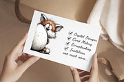 Whimsical Easter Fox Clipart, an Illustration by Libby Wishes (Thumbnail 4 of 7)