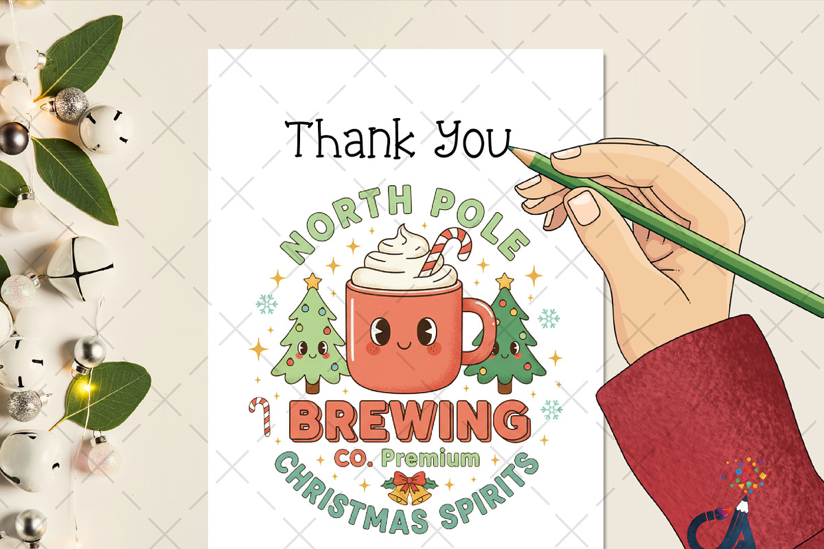 Christmas Sublimation Design PNG, an Illustration by Creative Art (Photo 4 of 6)