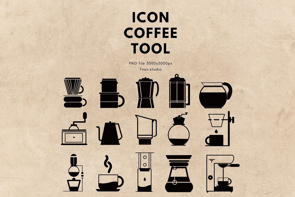 Icon Coffee Tool, an Outline Icon by 7nov.studio (Photo 2 of 3)
