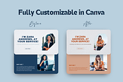 VA Portfolio Website Template Canva, a Landing Page Template by The Chaos Project (Thumbnail 4 of 7)