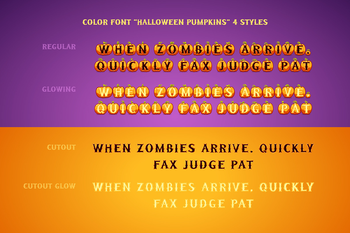 Halloween Pumpkins, a Script Font by Voysla's Shop (Photo 12 of 14)