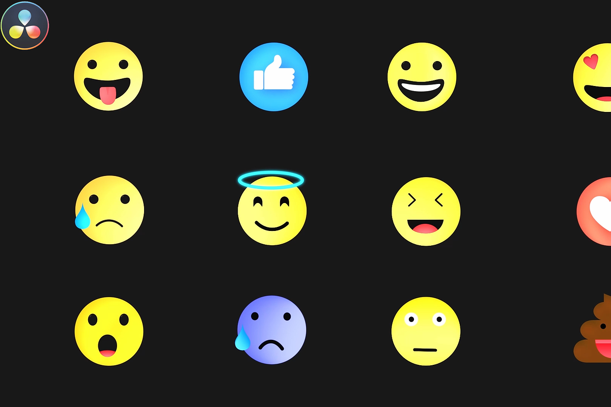 Emojis Pack- DaVinci Resolve Template